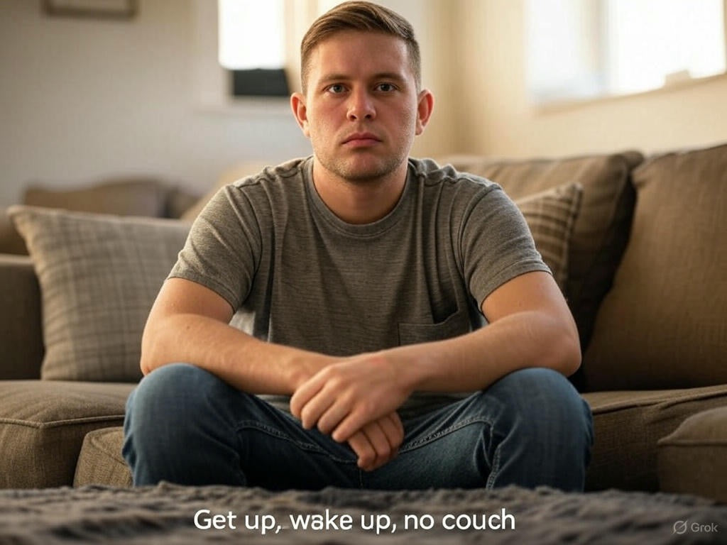 GET UP, WAKE UP, NO COUCH